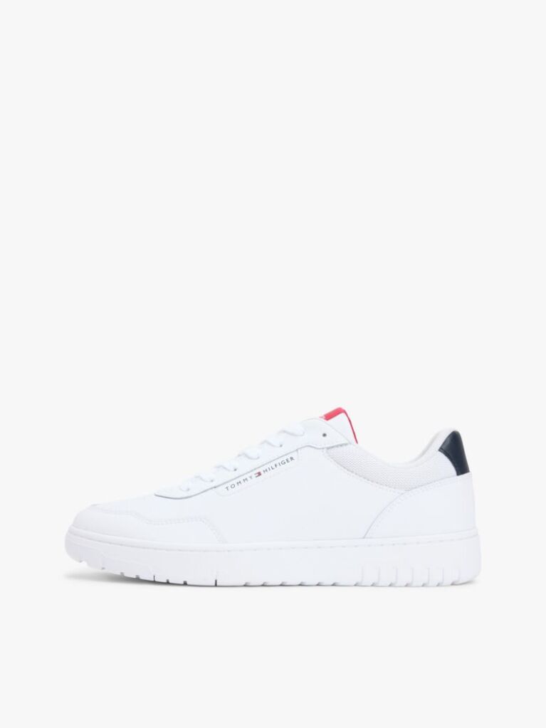 Άσπρο Δερμάτινα Sneakers Basketball  Άνδρες