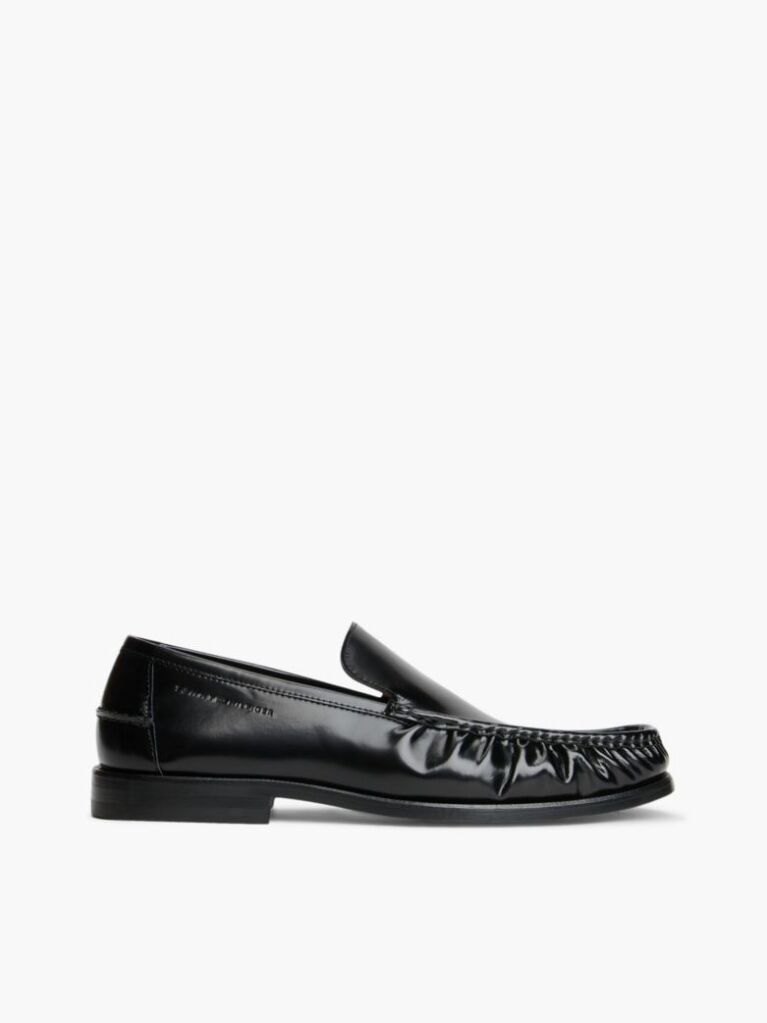 Μαύρο Δερμάτινα Loafers  Άνδρες