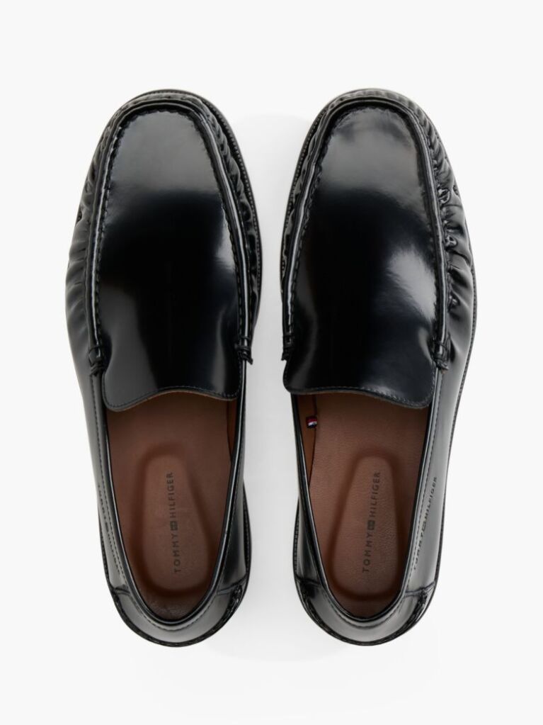Μαύρο Δερμάτινα Loafers  Άνδρες