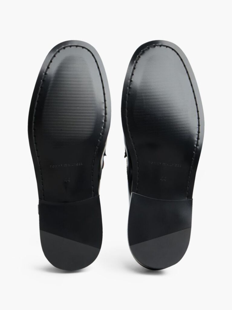 Μαύρο Δερμάτινα Loafers  Άνδρες