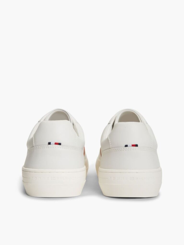 Μπεζ Δερμάτινα Sneakers Με Cupsole   Άνδρες