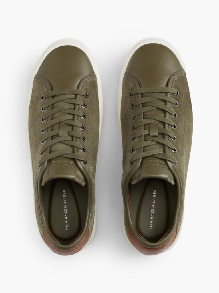 Πράσινο Σουέτ Sneakers Με Πάνελ Σε Αντίθεση  Άνδρες