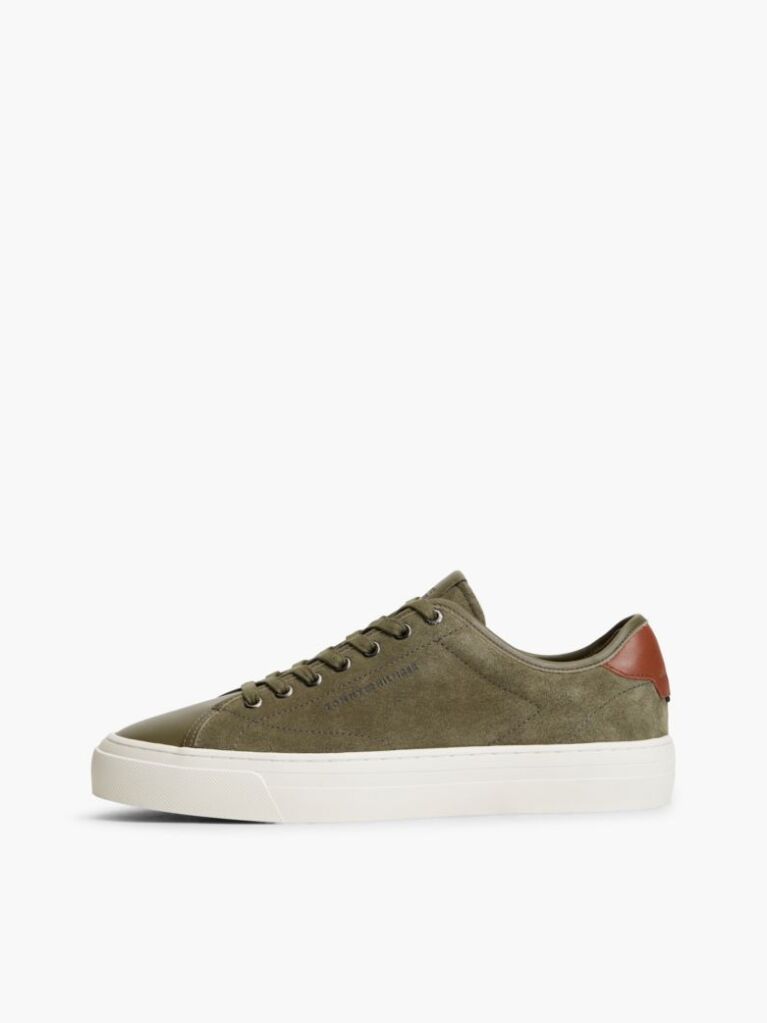 Πράσινο Σουέτ Sneakers Με Πάνελ Σε Αντίθεση  Άνδρες