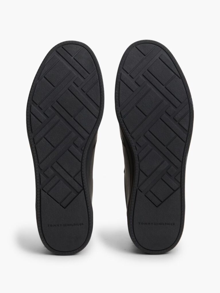 Μαύρο Δερμάτινα Sneakers  Άνδρες