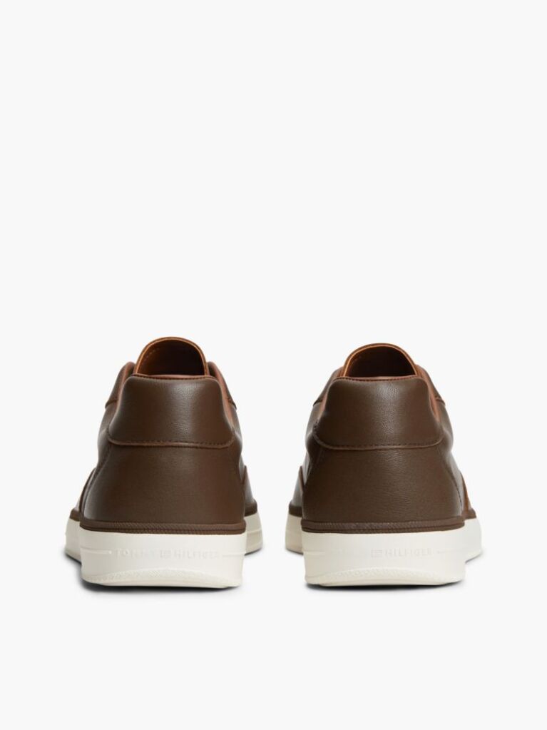 Καφέ Δερμάτινα Sneakers  Άνδρες