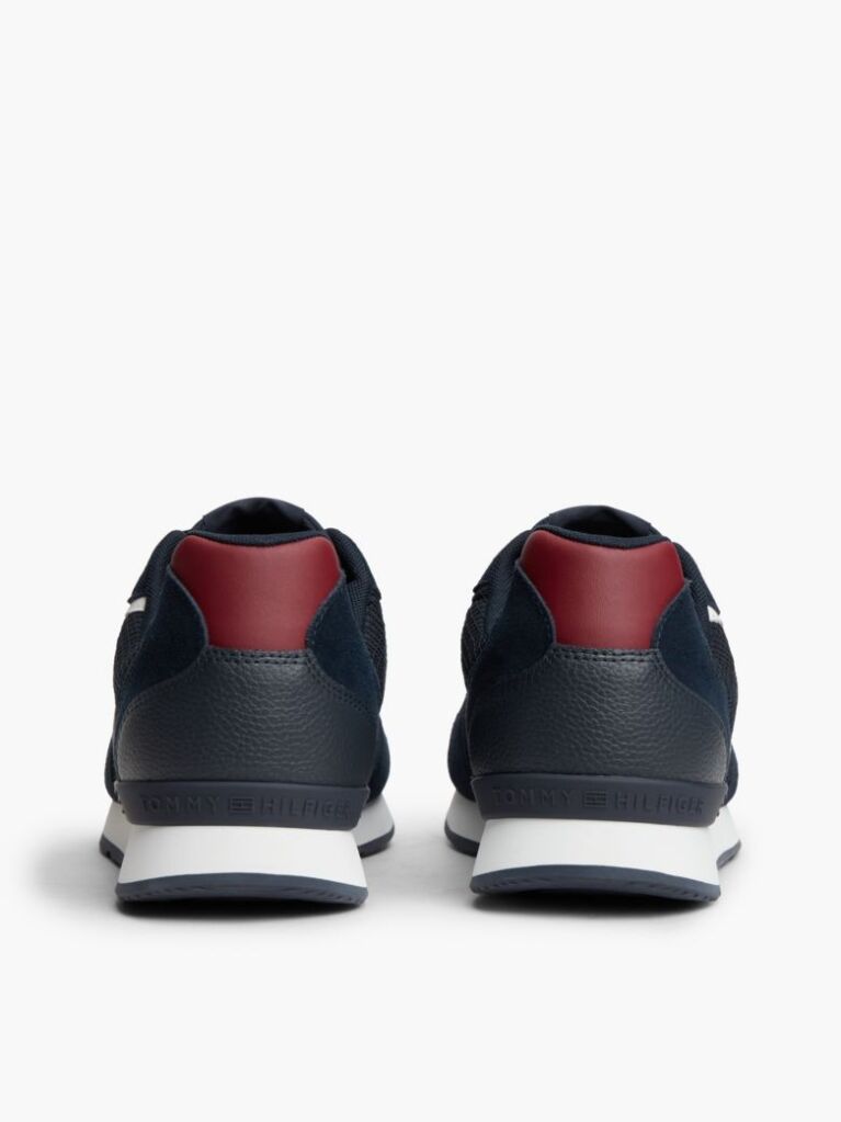 Μπλε Sneakers Με Μίξη Υφών Και Λογότυπο  Άνδρες