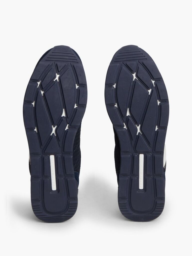 Μπλε Sneakers Με Μίξη Υφών Και Λογότυπο  Άνδρες