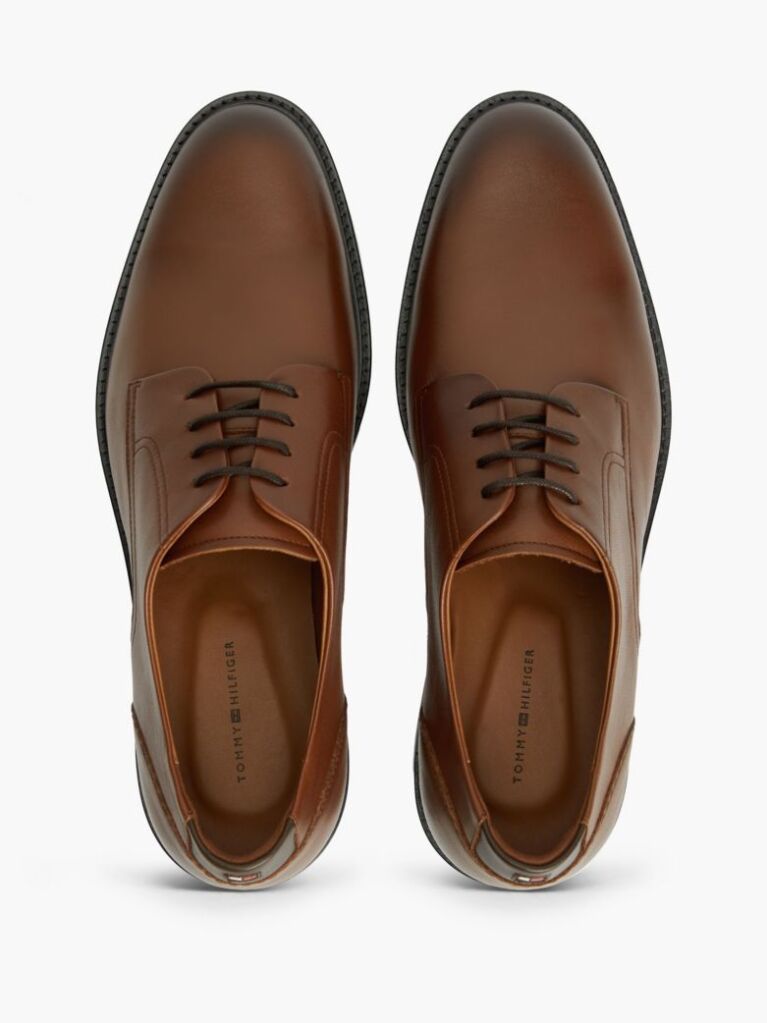 Brown Leather Derby Shoes  Men