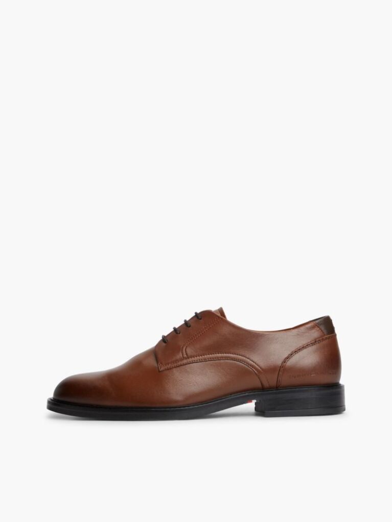 Brown Leather Derby Shoes  Men