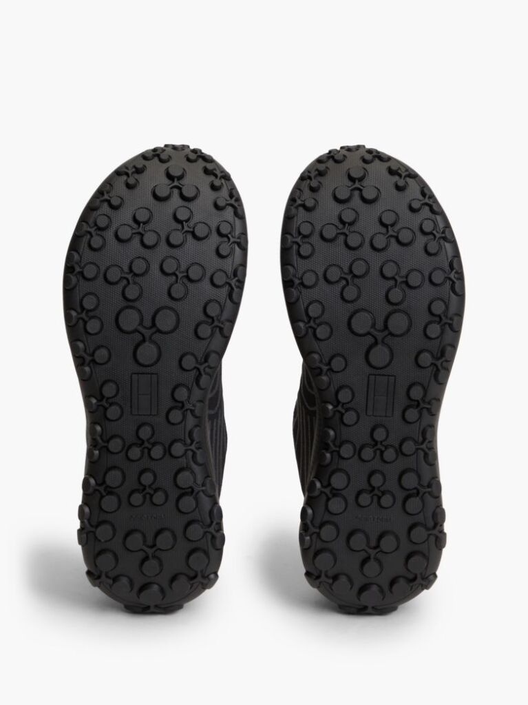 Black Outdoor Jacquard Knit Sneakers  Men