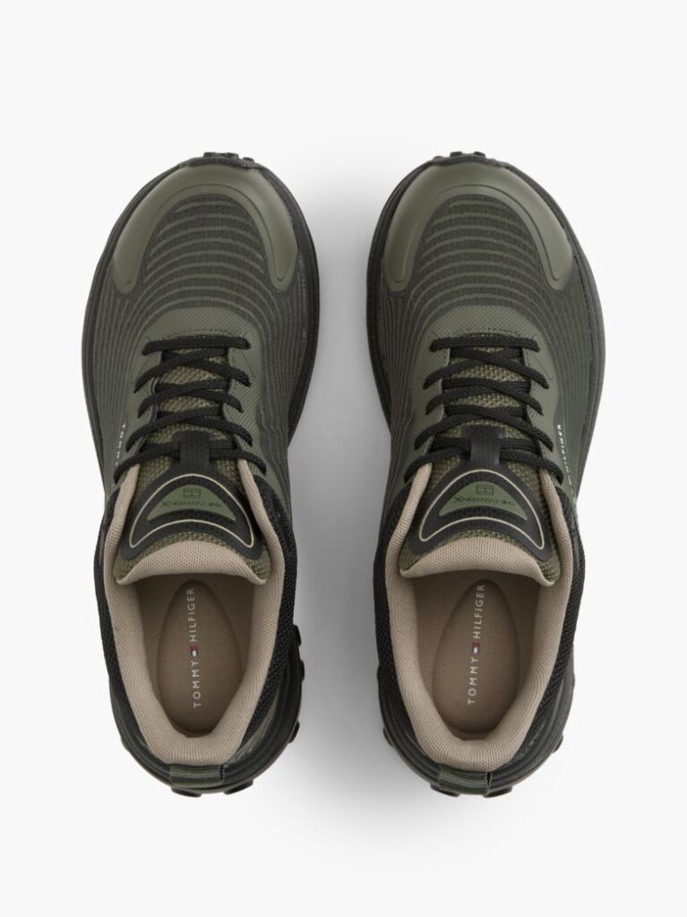 Πράσινο Sneakers Outdoor Με Πλεκτά Πάνελ  Άνδρες