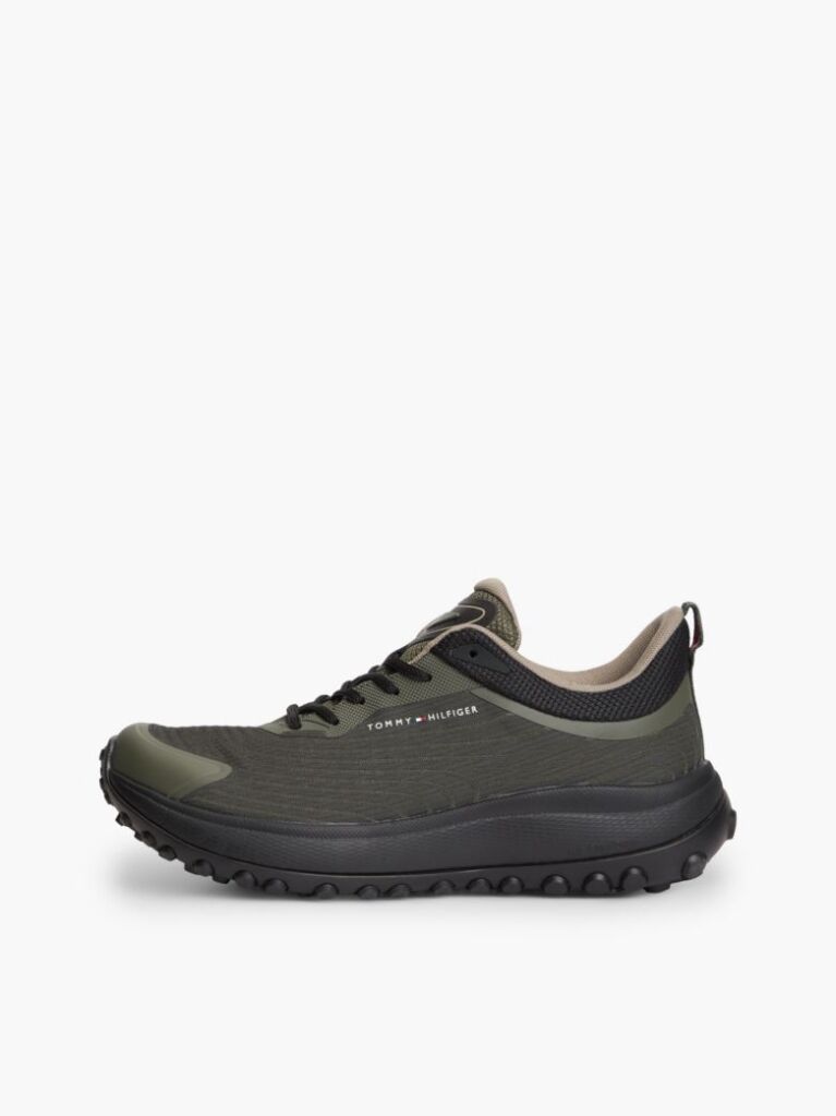 Πράσινο Sneakers Outdoor Με Πλεκτά Πάνελ  Άνδρες