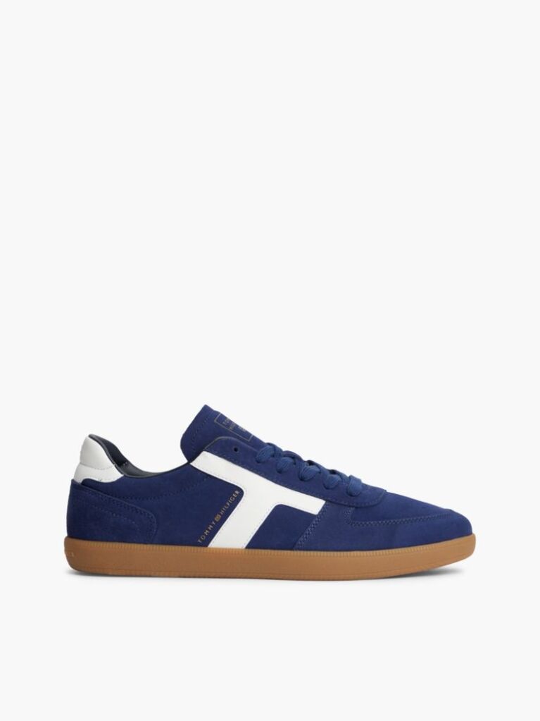 Μπλε Σουέτ Sneakers Με Υφασμάτινα Πάνελ  Άνδρες