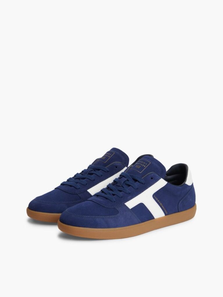 Μπλε Σουέτ Sneakers Με Υφασμάτινα Πάνελ  Άνδρες