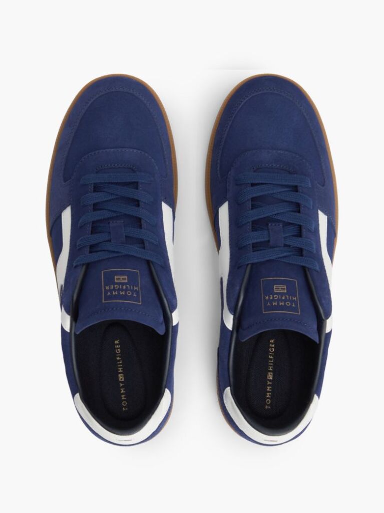 Μπλε Σουέτ Sneakers Με Υφασμάτινα Πάνελ  Άνδρες
