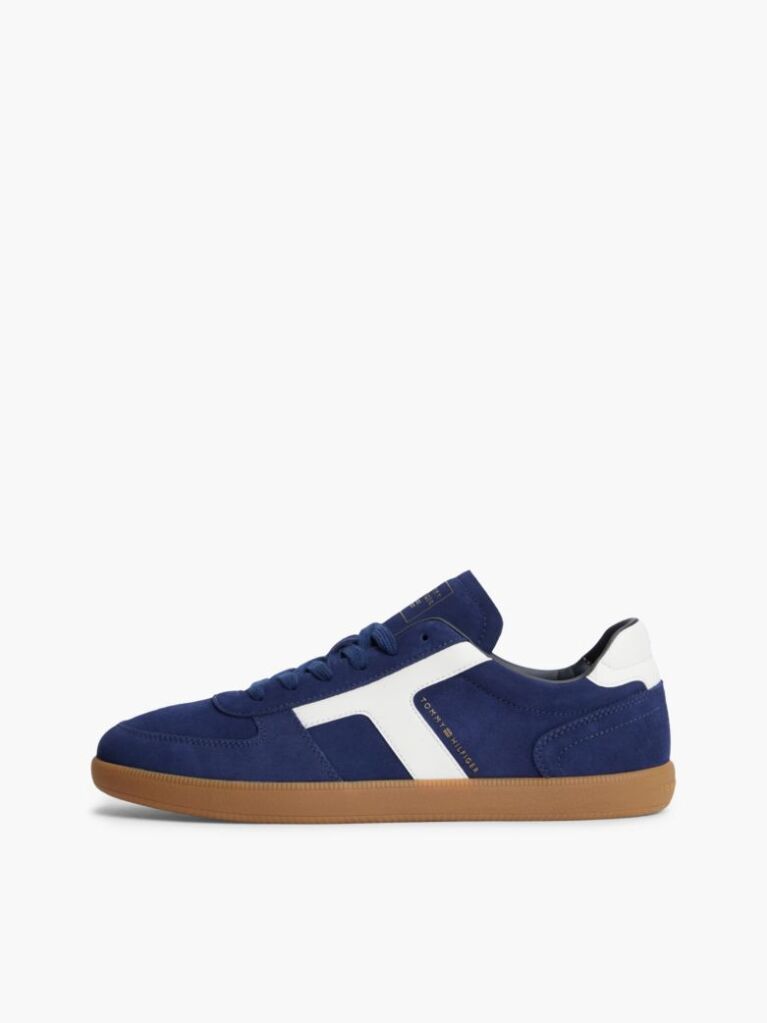 Μπλε Σουέτ Sneakers Με Υφασμάτινα Πάνελ  Άνδρες