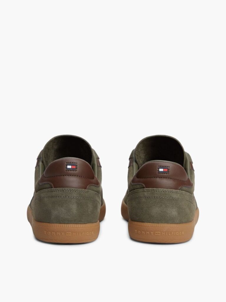 Πράσινο Σουέτ Sneakers Με Υφασμάτινα Πάνελ  Άνδρες