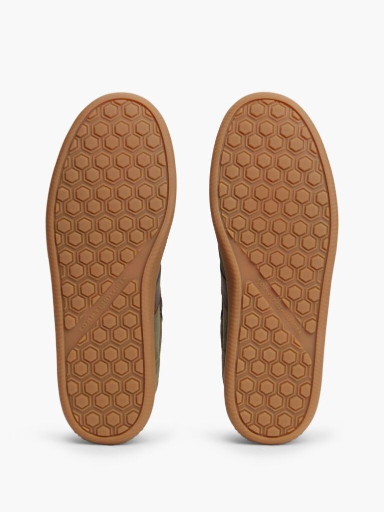 Πράσινο Σουέτ Sneakers Με Υφασμάτινα Πάνελ  Άνδρες