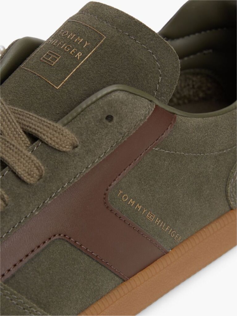 Πράσινο Σουέτ Sneakers Με Υφασμάτινα Πάνελ  Άνδρες