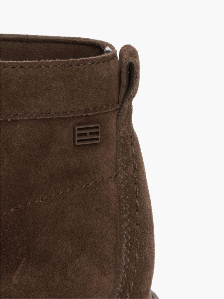 Brown Suede Flag Plaque Chukka Boots  Men