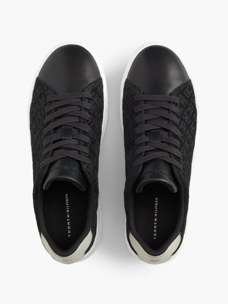 Μαύρο TH Monogram Σουέτ Sneakers  Άνδρες
