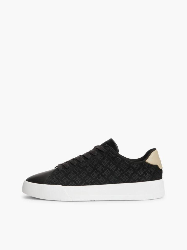 Μαύρο TH Monogram Σουέτ Sneakers  Άνδρες