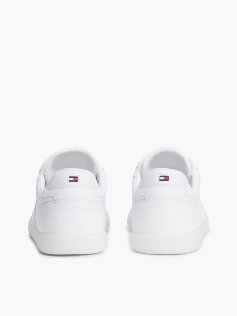 Άσπρο Δερμάτινα Sneakers Με Λογότυπο  Άνδρες