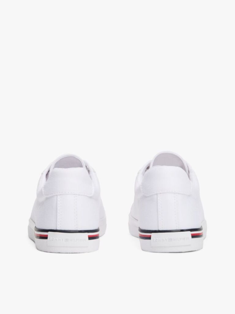 White Essential Signature Tape Trainers  Women