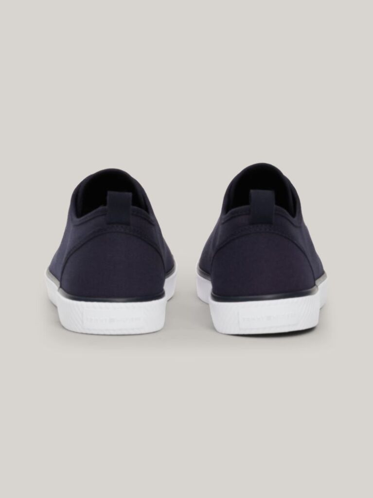 Blue Enamel Flag Canvas Trainers  Women