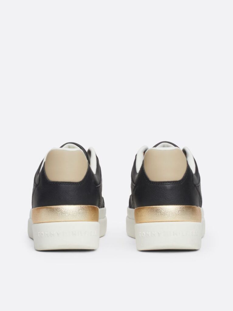Μαύρο TH Monogram Sneakers Με Chunky Σόλα  Γυναίκες