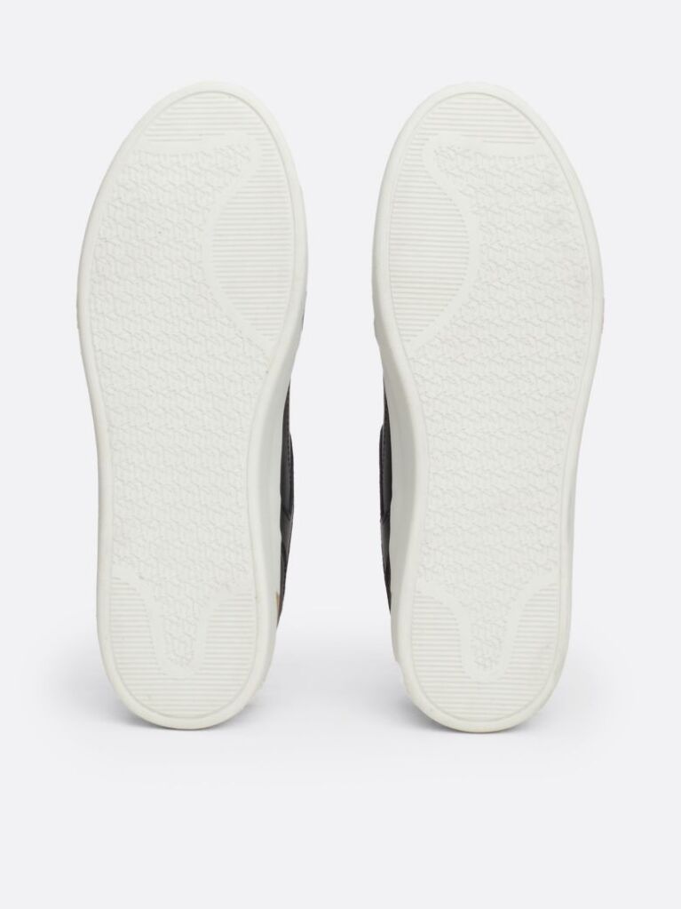 Μαύρο TH Monogram Sneakers Με Chunky Σόλα  Γυναίκες