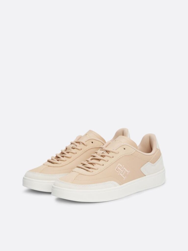 Pink Heritage Suede Court Trainers  Women