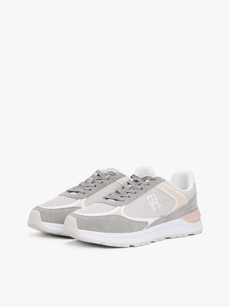 Grey Colour-Blocked TH Monogram Trainers  Women
