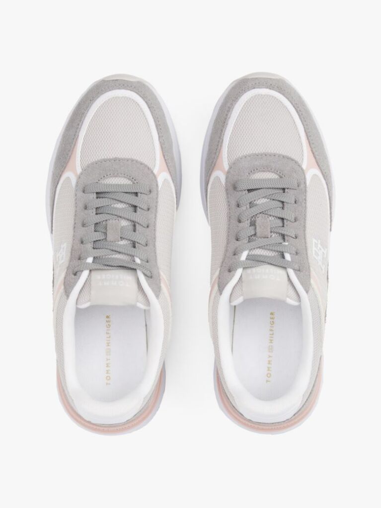 Grey Colour-Blocked TH Monogram Trainers  Women