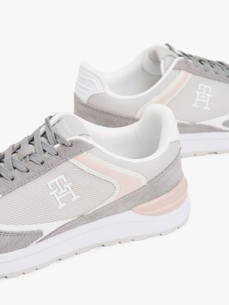 Grey Colour-Blocked TH Monogram Trainers  Women