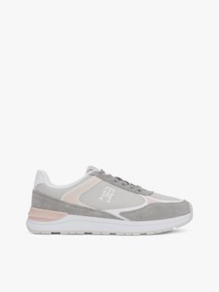 Grey Colour-Blocked TH Monogram Trainers  Women