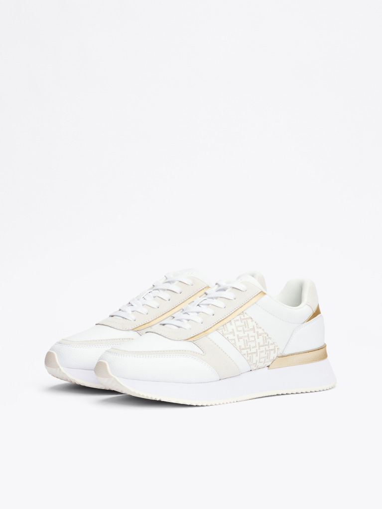 Multi TH Monogram Metallic Trainers  Women