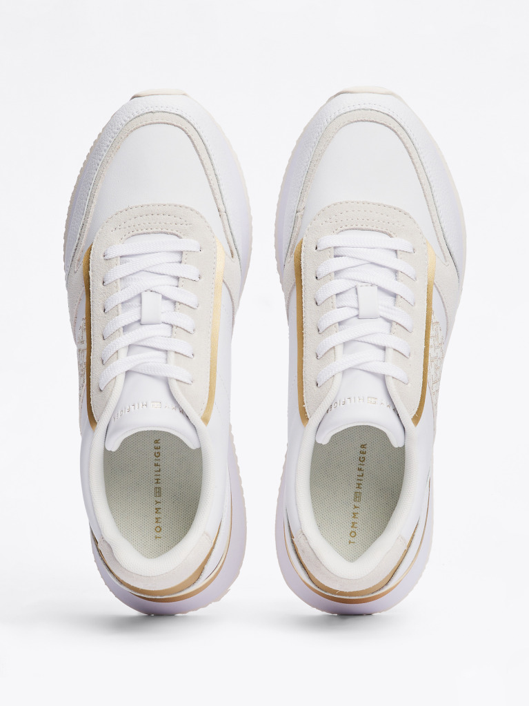 Multi TH Monogram Metallic Trainers  Women