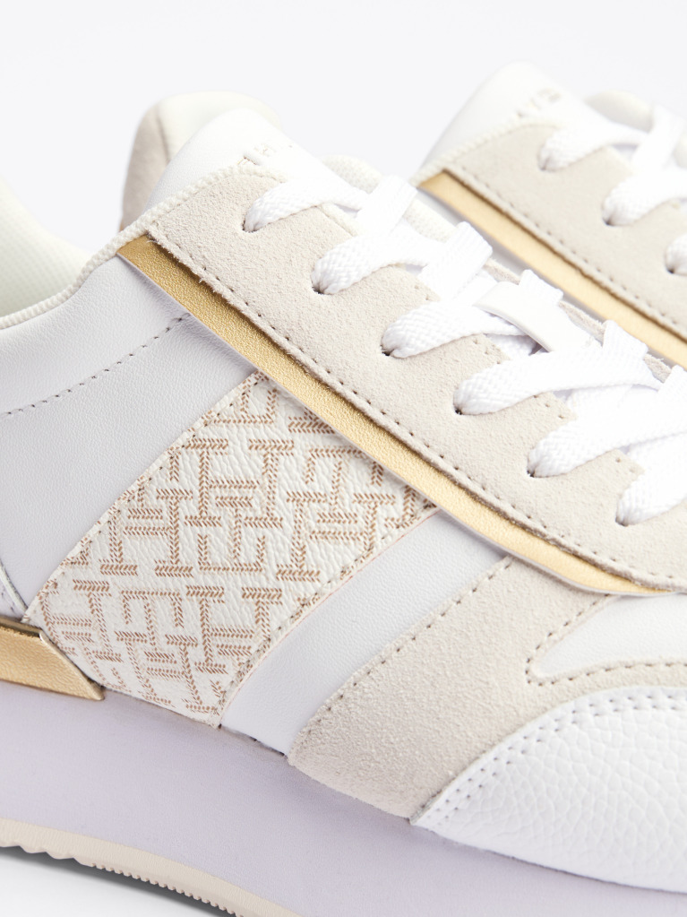 Multi TH Monogram Metallic Trainers  Women