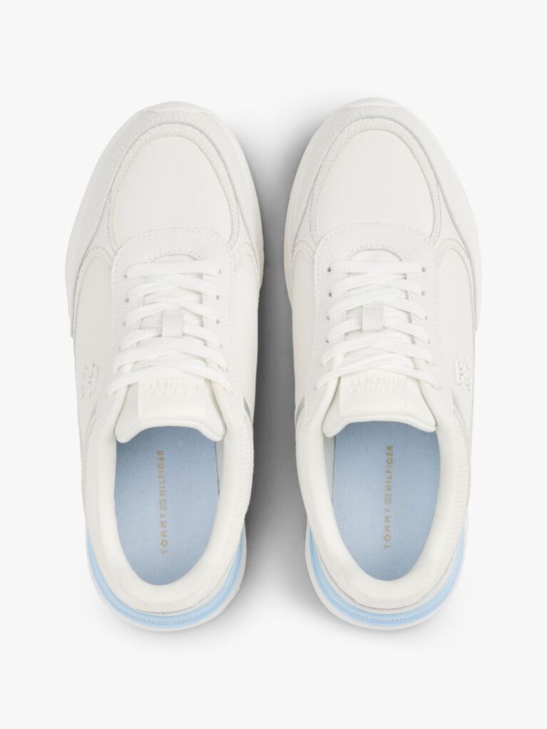 Multi Leather Mixed Texture Trainers  Women
