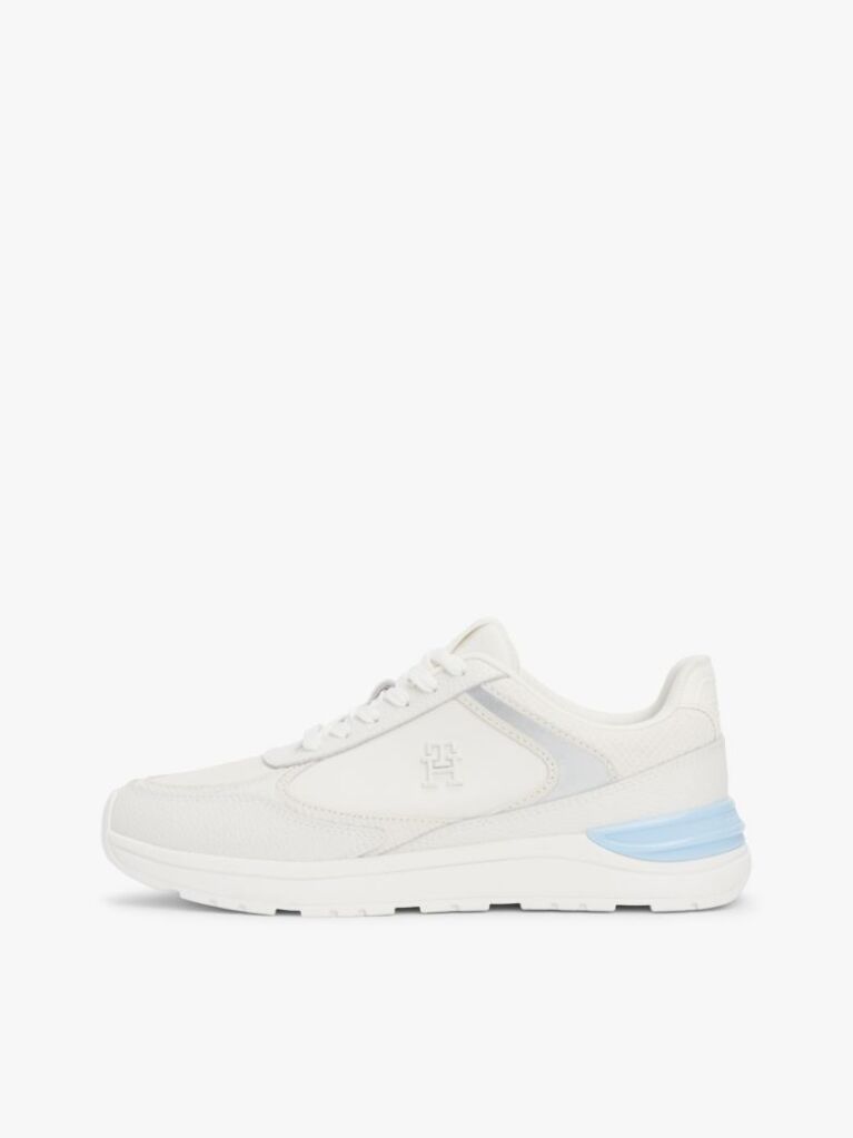 Multi Leather Mixed Texture Trainers  Women