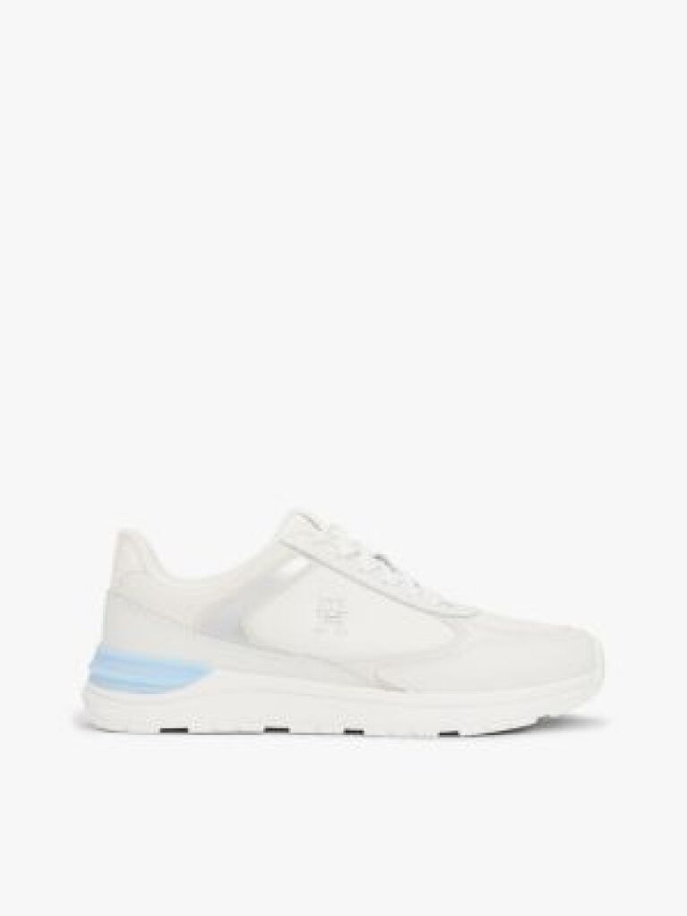 Multi Leather Mixed Texture Trainers  Women