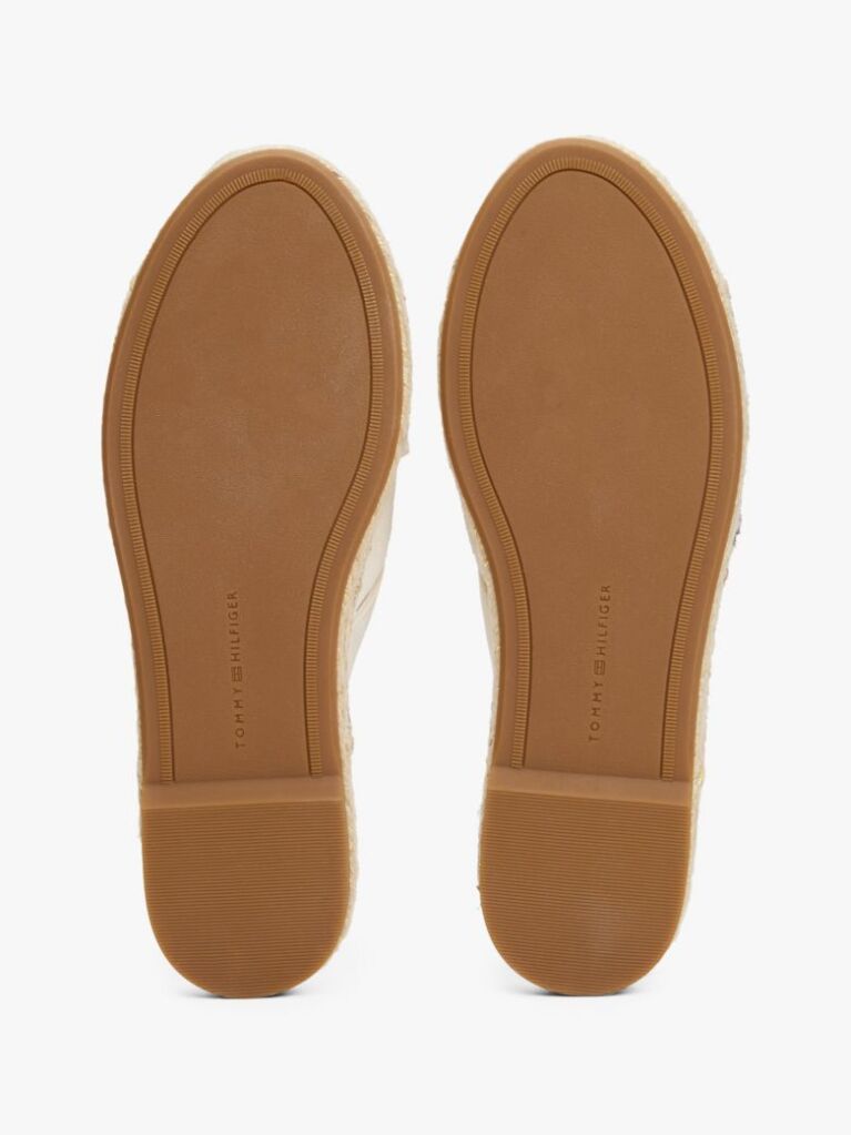 Beige Satin Espadrille Mules  Women
