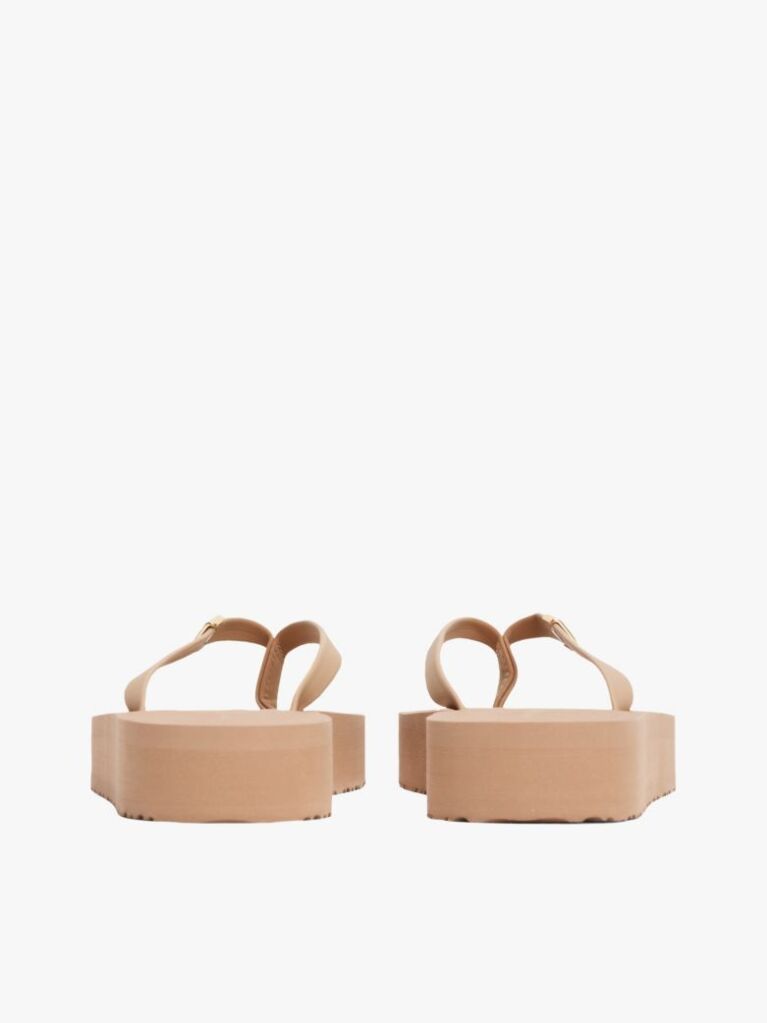 Pink Elevated Chic Beach Flip-Flops  Women
