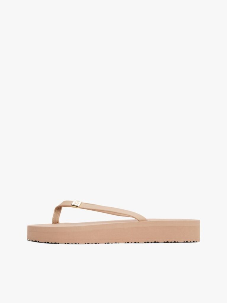 Pink Elevated Chic Beach Flip-Flops  Women