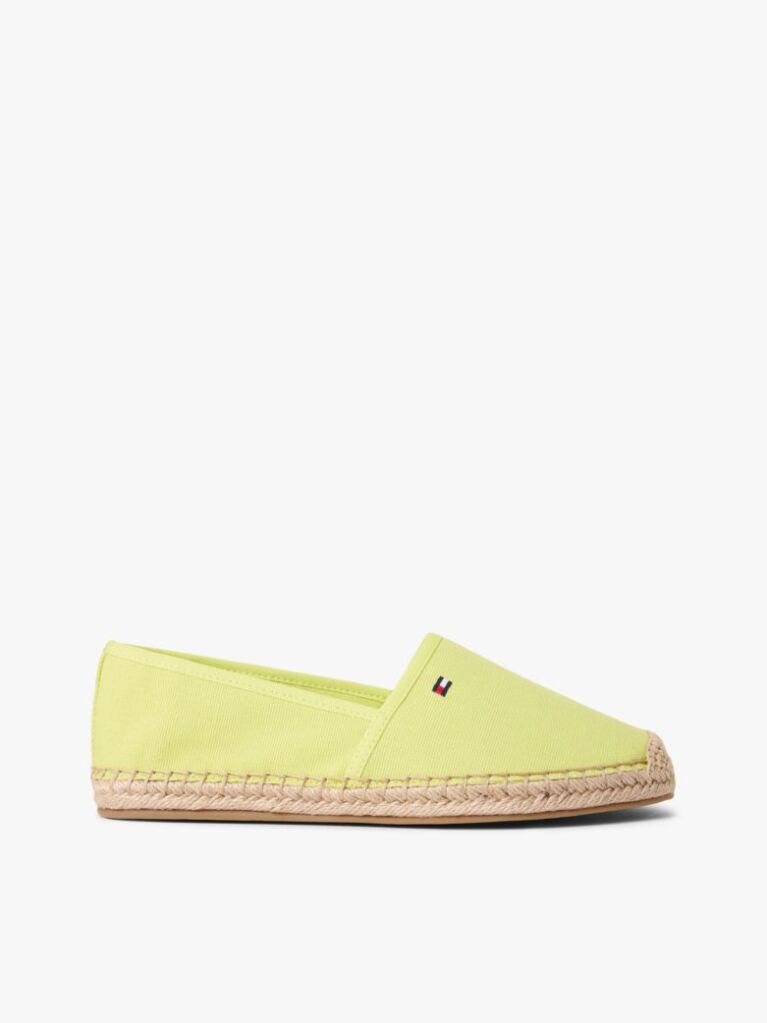 Yellow Flag Embroidery Canvas Espadrilles  Women