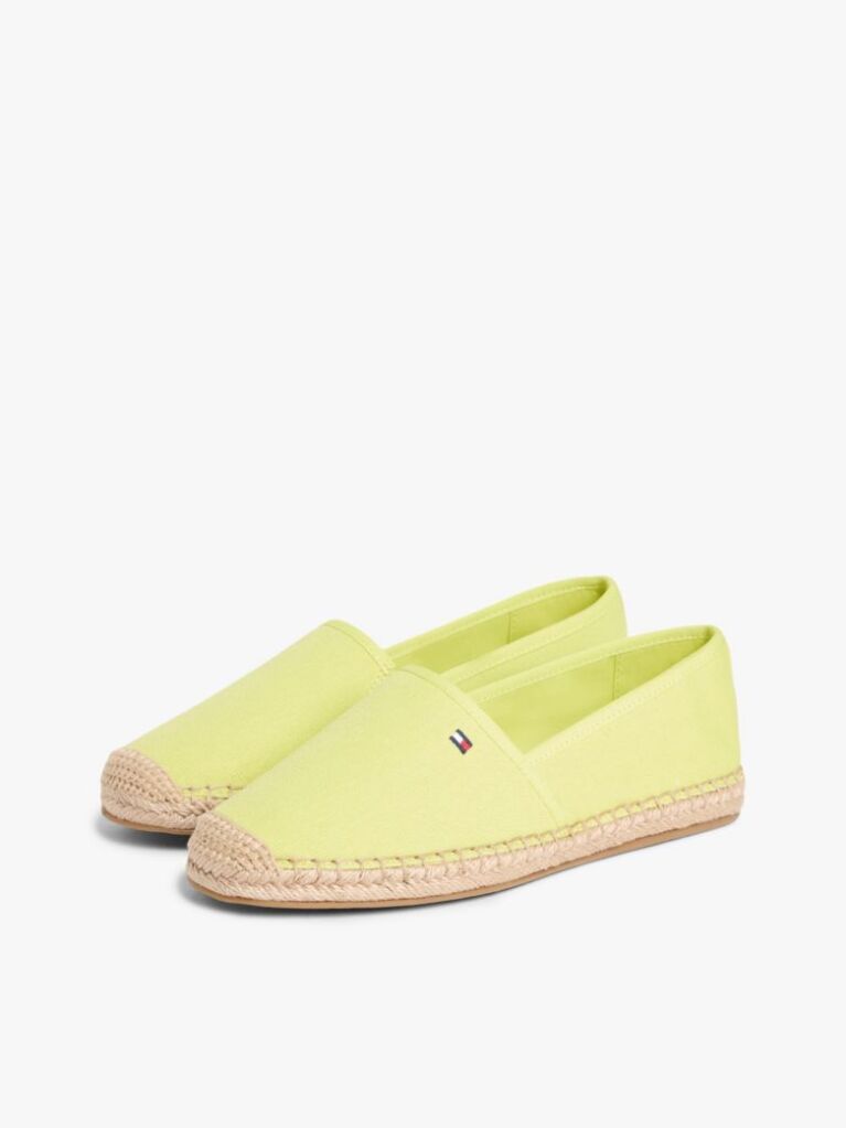 Yellow Flag Embroidery Canvas Espadrilles  Women