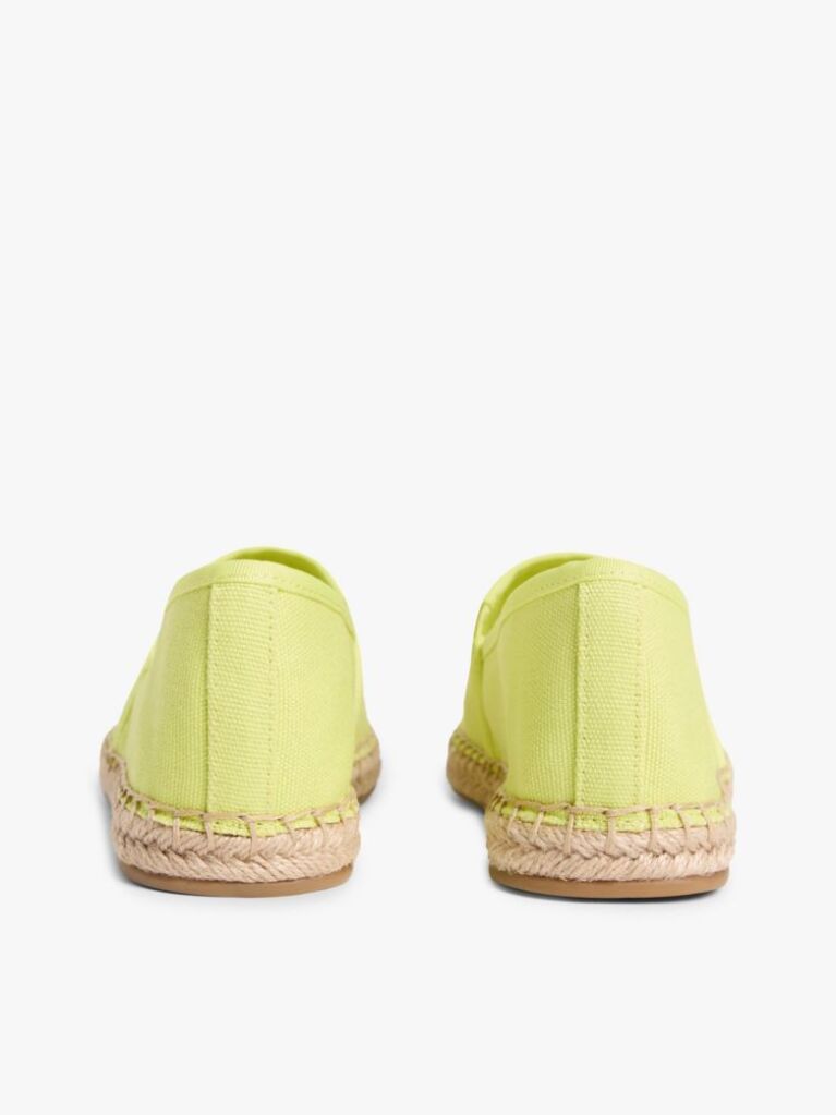 Yellow Flag Embroidery Canvas Espadrilles  Women