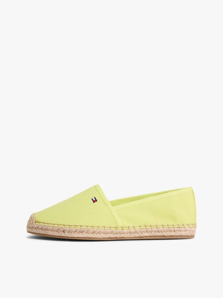 Yellow Flag Embroidery Canvas Espadrilles  Women