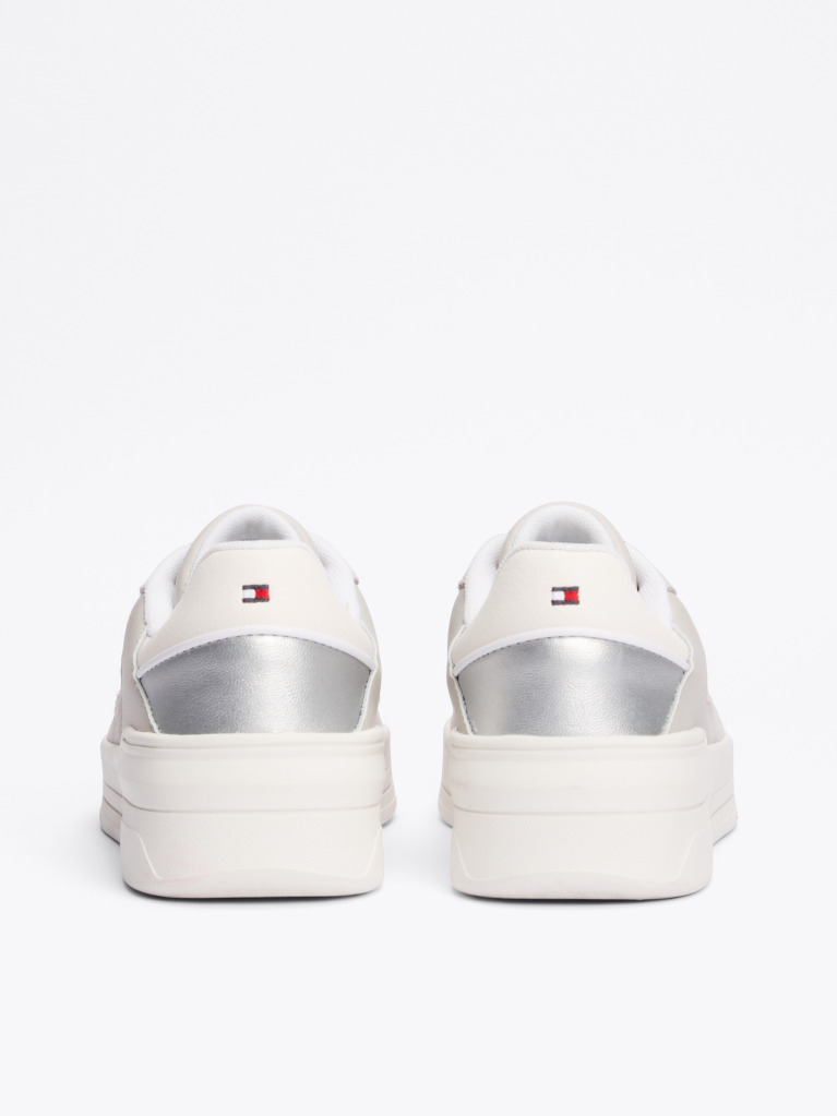 Γκρι Sneakers Με Μεταλιζέ Πάνελ  Γυναίκες